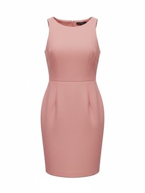 White House Black Market Dusty Pink Midi Sheath Dress 4P